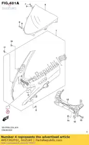 Suzuki 4457202F01 fermaglio - Il fondo
