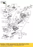 110100713, Kawasaki, filtre-assy-air zx1000jbf kawasaki zx 1000 2011 2012 2013 2014 2015, Nouveau