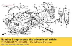 Ici, vous pouvez commander le aucune description disponible pour le moment auprès de Honda , avec le numéro de pièce 31651HP0A70: