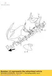 Qui puoi ordinare staffa superiore da Suzuki , con numero parte 9443001D00E0N: