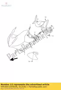 Suzuki 9443001D00E0N staffa superiore - Il fondo