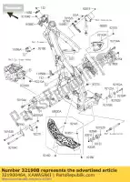 321900464, Kawasaki, wspornik silnika, upp, prawy kawasaki kx  f kx450f kx450 450 , Nowy