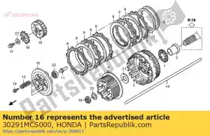 honda 30291MCS000 rotor, pulser - Bottom side