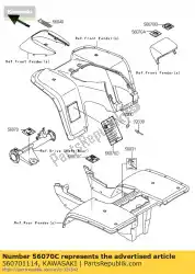 Ici, vous pouvez commander le avertissement d'étiquette, pneu en klf300-b auprès de Kawasaki , avec le numéro de pièce 560701114: