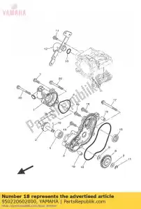 yamaha 950220602000 boulon, bride - La partie au fond