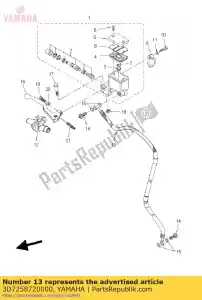 yamaha 3D7258720000 w??, hamulec 1 - Dół