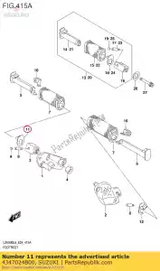 suzuki 4347024B00 onderlegring - Onderkant