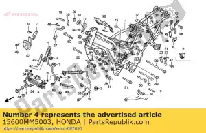 honda 15600MM5003 radiador de óleo - Lado inferior