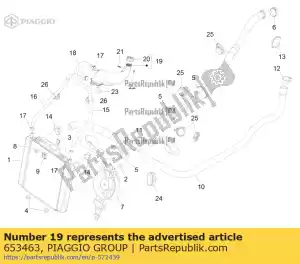 Piaggio Group 653463 zbiornik p?ynu ch?odz?cego - Dół