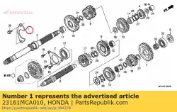 Qui puoi ordinare piastra a, impostazione del cuscinetto da Honda , con numero parte 23161MCA010: