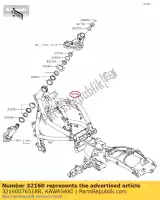 32160076518R, Kawasaki, frame-comp, f.s.black kawasaki vulcan s abs en650 special edition cafe se 650 , Nouveau