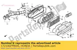 element comp., luchtfilter van Honda, met onderdeel nummer 17210GFMK00, bestel je hier online: