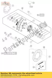 ktm 00050002065 aandrijflijn kit exc 13t / 50t ora - Onderkant