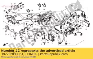 Honda 38770MEGD51 pgm-fi-eenheid - Onderkant