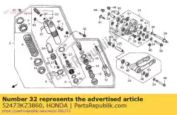 Aqui você pode pedir o colar, biela em Honda , com o número da peça 52473KZ3860: