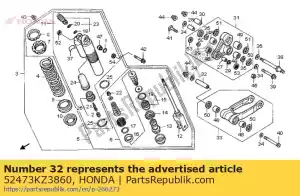 Honda 52473KZ3860 colar, biela - Lado inferior