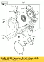 130881073, Kawasaki, fricção de placa, recuo klf300-b kawasaki klf kvf 300 400 650 2000 2001 2002 2003 2004 2005 2006, Novo