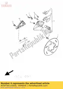 yamaha 4GVF58110000 remblok achter - Il fondo