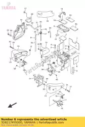 Ici, vous pouvez commander le amortisseur auprès de Yamaha , avec le numéro de pièce 3D82174Y0000: