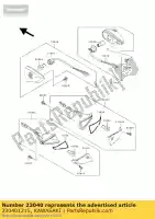 230401215, Kawasaki, lamp-signaal, fr, lh zx600-d1 kawasaki zz r 600 1990 1991 1992, Nieuw