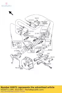 Suzuki K920711184 passacavo, spina ca - Il fondo
