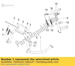 Qui puoi ordinare cavalletto centrale con i. P. Da Piaggio Group , con numero parte 56284R4: