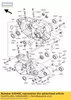 920451240, Kawasaki, Kogellagers kx250-h1 kawasaki kdx kx 250 1990 1991 1992 1993 1994 1995 1996 1997 1998 1999 2000 2001 2002 2003 2004 2005 2006 2007 2008, Nieuw