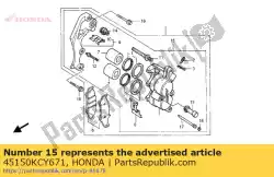 remklauw sub assy, van Honda, met onderdeel nummer 45150KCY671, bestel je hier online: