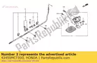 43450MCT000, Honda, kabelcomp., parkeerrem honda fjs silver wing d a fjs600a fjs600d 600 , Nieuw