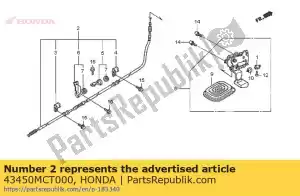 Honda 43450MCT000 câble comp., frein de stationnement - La partie au fond