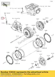 Here you can order the cable,clutch release klx450a8f from Kawasaki, with part number 540100063: