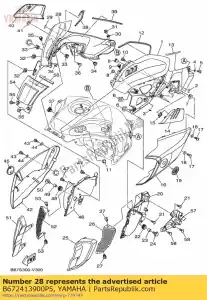 yamaha B672413900P5 capa, lado 2 - Lado inferior