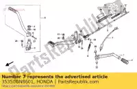 35350GN8601, Honda, commutateur assy., rr. arrêtez honda (j) type 2 japan hc06-100 f (j) portugal / kph nsr s (p) netherlands / bel 50 80 125 1988 1989 1993 1994, Nouveau