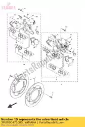 Aqui você pode pedir o kit de vedação da pinça em Yamaha , com o número da peça 3P6W00471000: