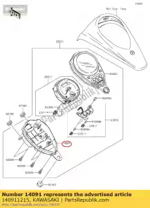 kawasaki 140911215 cover,meter,lwr vn1500-n1 - Bottom side