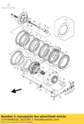 Here you can order the hub,clutch from Suzuki, with part number 2141048G00: