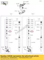 440260214, Kawasaki, 01 widelec spr??ynowy przedni,10.75n/ kawasaki  1000 2017 2018 2019, Nowy