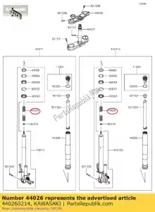 kawasaki 440260214 01 widelec spr??ynowy przedni,10.75n/ - Dół