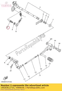 yamaha 1WDE812710 stopper, screw - Bottom side