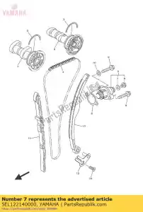 yamaha 5EL122140000 pakking - Onderkant