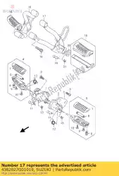 Ici, vous pouvez commander le support auprès de Suzuki , avec le numéro de pièce 4382027G01019: