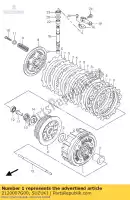 2120007G00, Suzuki, gear assy,prima suzuki lt z 400 2003 2004, New