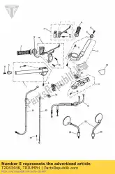 Here you can order the weight, bar end from Triumph, with part number T2043448: