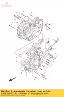 2MBE51000100, Yamaha, crankcase assy yamaha  yfm yxe 700 2016 2017 2018, New