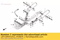 18410MATD52, Honda, comp. silencioso, l. honda cbr 1100 2001 2002 2003 2004 2005 2006 2007 2008, Novo