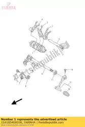 shift cam assy van Yamaha, met onderdeel nummer 1S4185400000, bestel je hier online: