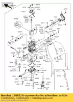 150030065, Kawasaki, carburetor-assy,fcr-mx40 kawasaki kx  f kx450f 450 , New