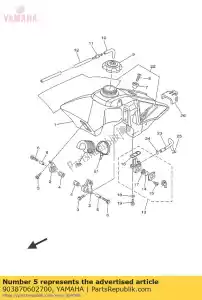 yamaha 903870602700 kraag 849833160000 - Onderkant