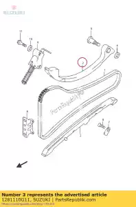 Suzuki 1281110G11 tendeur, came c - La partie au fond