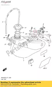 suzuki 4413237F10 gancho, assento dianteiro - Lado inferior